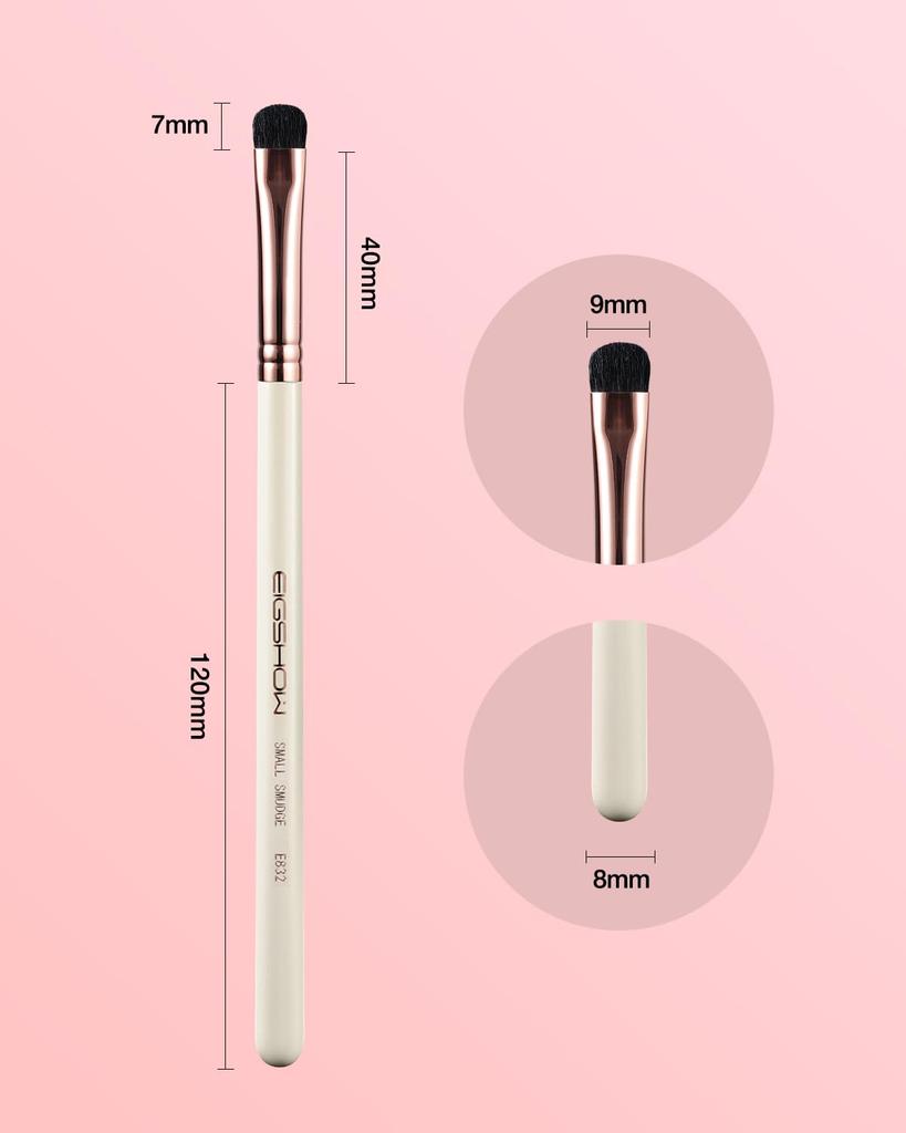 EIGSHOW Smudge Premium Synthetic Fine Bristle Eye Makeup Brush Brush, Smudge, Blend, Fill-in, (E832)
