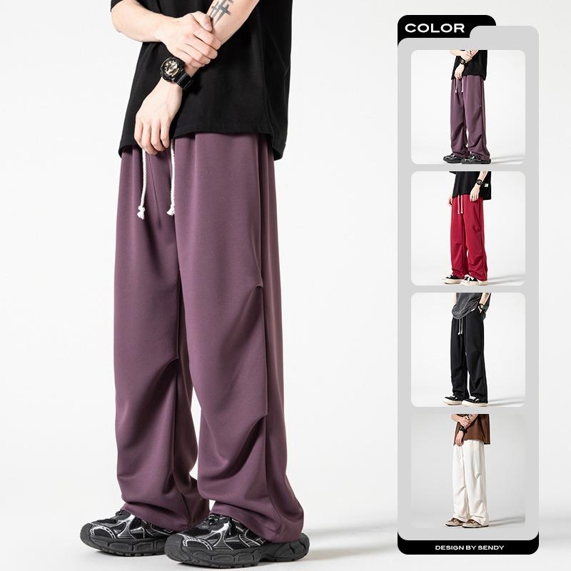 Men's Spring and Autumn New Dopamine Wear Trendy Pants Men's High Street Trousers Casual Versatile Overalls