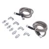 6AN 52in Transmission Fluid Oil Cooler Hose Kit Stainless Steel PTFE Transmission Cooler Lines for Trucks