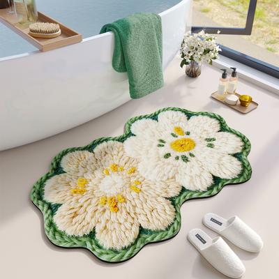 Bathroom Floor Mat, Diatom Mud, Water Absorption, Non-Slip And Quick-Drying Foot Mat, Toilet, Toilet Door, Toilet Carpet
