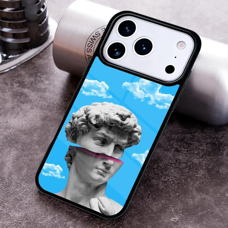 David Statue Abstract Art Phone Case For iPhone 17 16 15 14 13 12 11 Pro Max Plus 17Air Soft Silicone Cover