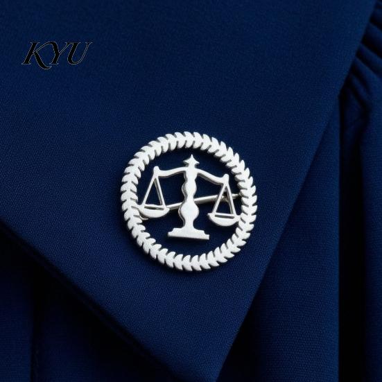 Attorney Suit Accessory Justice Scale Lapel Pin for Lawyer, Vintage Balance Alloy Lawyer Badge Brooch, Formal Outfits Accessories Offices and