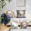 Home Decoration Pillowcase, Chinese Style Flowers And Birds Pattern Design, Soft And Comfortable, Sofa And Chair Cushion Cover