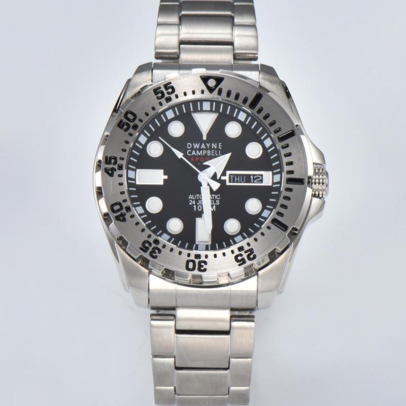 Men's steel belt watch fashion business luminous waterproof watch mechanical watch