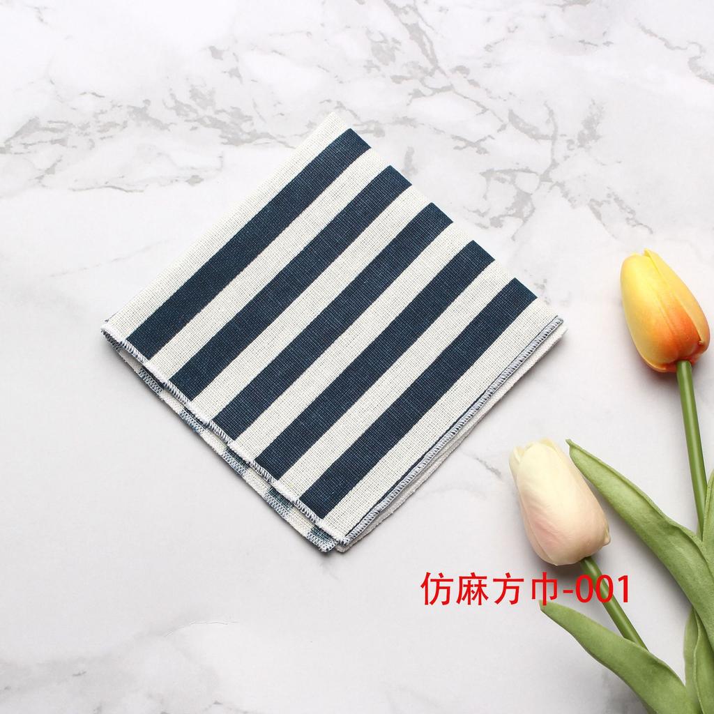 Men'S Suit Pocket Towel, Banquet Striped Shirt Pocket Towel, Dress, Chest Towel, Small Square Towel.