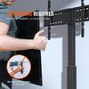 TV Stand Mount, Swivel Tall TV Stand for 32 To 85 Inch TVs, Height Adjustable Portable Floor TV Stand with Tempered Glass Base for Bedroom, Living