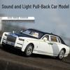 1:32 Rolls-Royce Phantom Toy Car with Suicide Doors, Sound & Light, Alloy Pull-Back Model