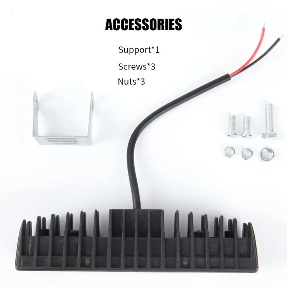 18W 12V LED Car Work Light 6 LED High Bright Car Spotlight Universal Water Proof Driving Fog Headlights Offroad Automobile Truck