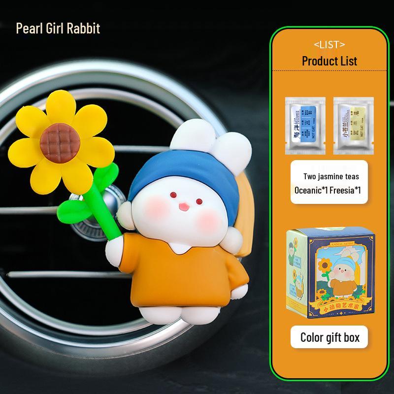 Cartoon Pinwheel Aromatherapy Vent Clip: Small Animal Car Air Freshener.