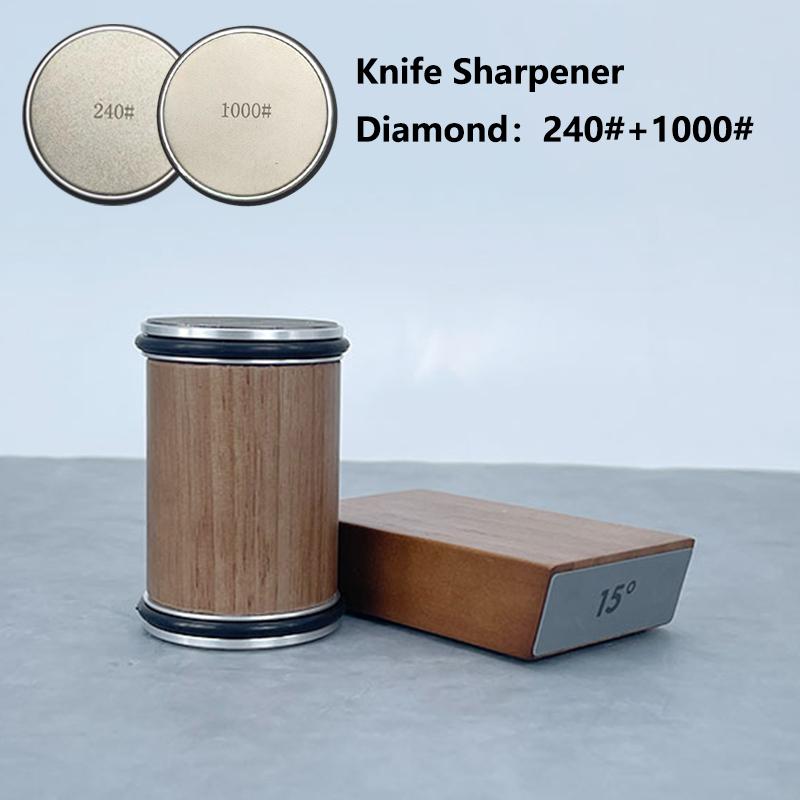 

Роликова точилка для ножів Магнітний тримач для ножів Алмазний набір для заточування з кутом 15 та 20 градусів Ролик Кухонний аксесуар As Photos