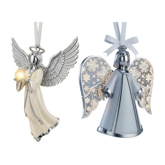 Yousheng Heavenly Angel Ornament Guardian Angel Hanging Decoration Miniature Angel Pendant for Christmas Tree Home Festive Decor Xmas Gift