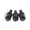 Docking Plug 2 Pin Black DIN Plug 2 Pin Connector Power Audio Lamp Signal Plug Adapters