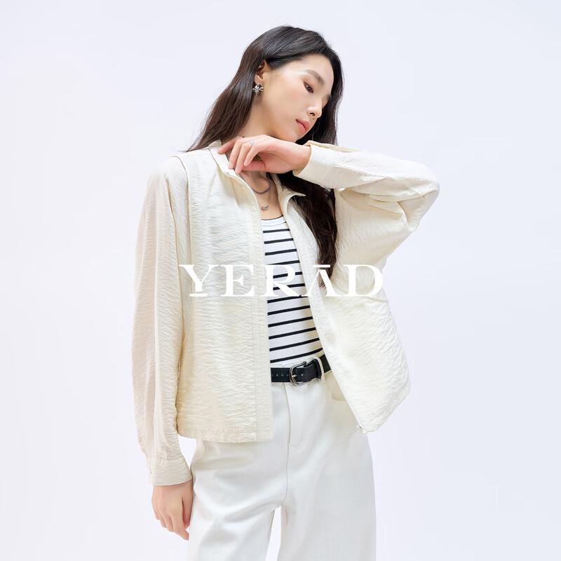 YERAD Women's Elegant Silk Blend Short Jacket