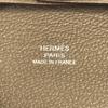 HERMES Bastia Wallet Coin Case Square coin purse Chevre Etoupe gray Unused