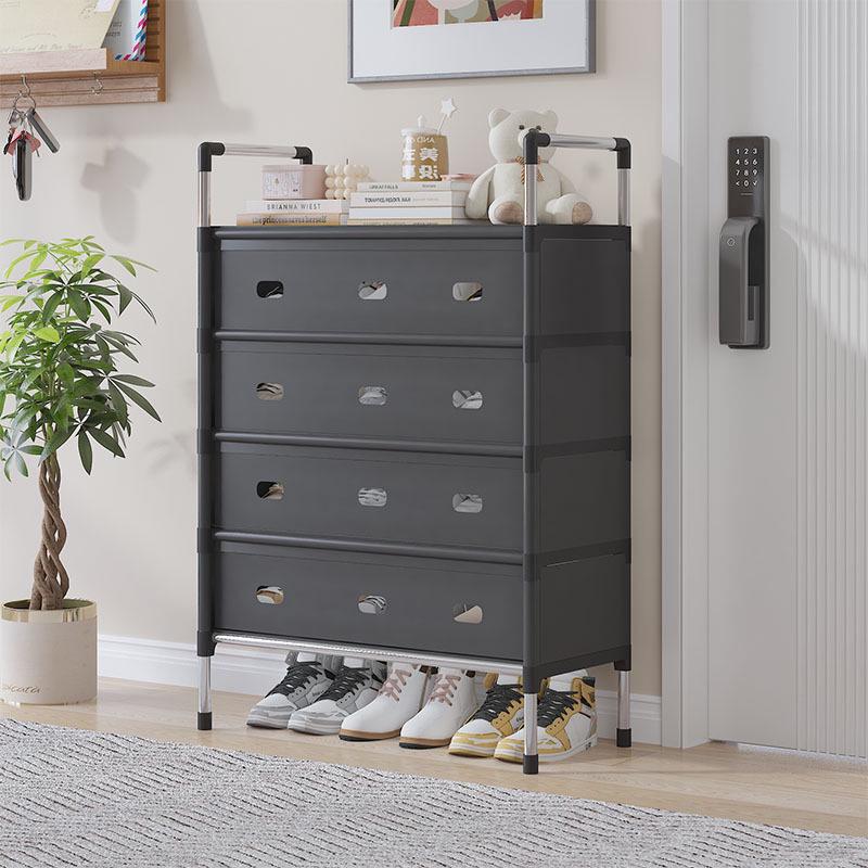 Shoe Cabinet 1.0: Classic Multi-Layer Dustproof Entryway Rack for Household