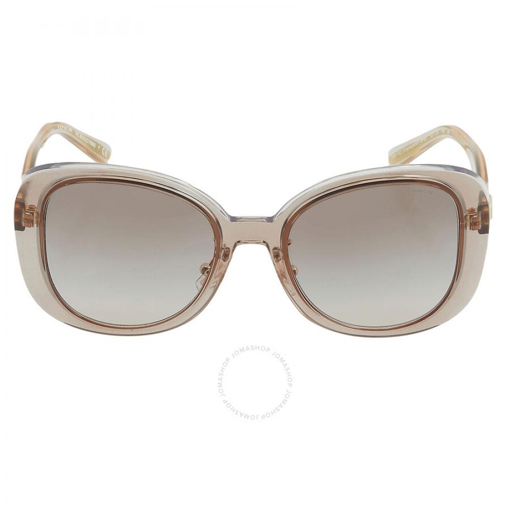 

Coach Grey Gradient Square Ladies Sunglasses HC8333 56813C 53