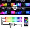 Auto LED Fußraum Ambientebeleuchtung mit USB Zigarettenanzünder Hintergrundbeleuchtung Musiksteuerung App RGB Auto Innenraum Dekorative Atmosphärenlichter