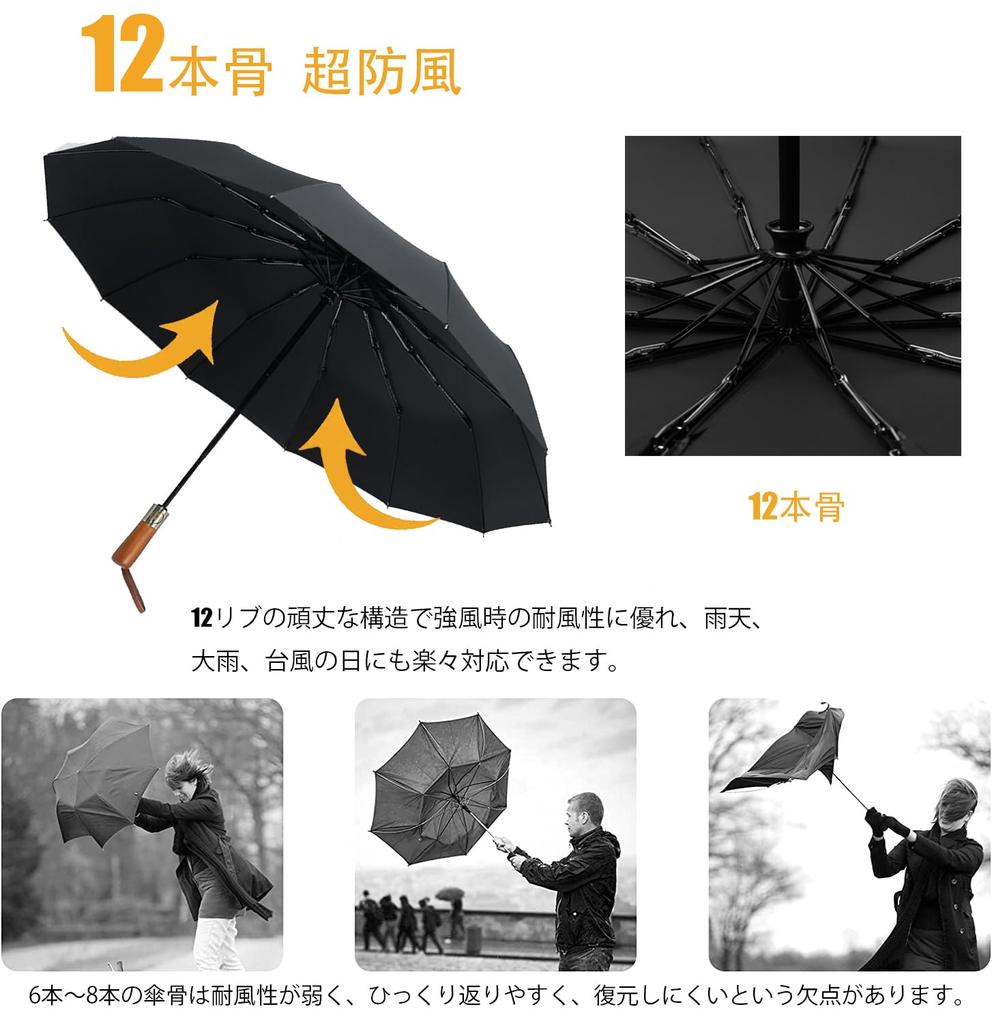 British style folding automatic opening and large size solid wood 12 ribs water quick wind Teflon coating light heat UV protection rain and shine