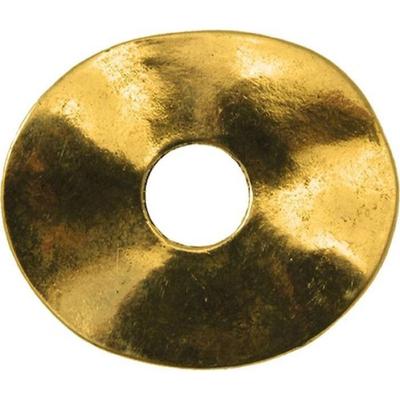 MégaCréa - Oval Donut Ring Metal 40x35 Mm Gold