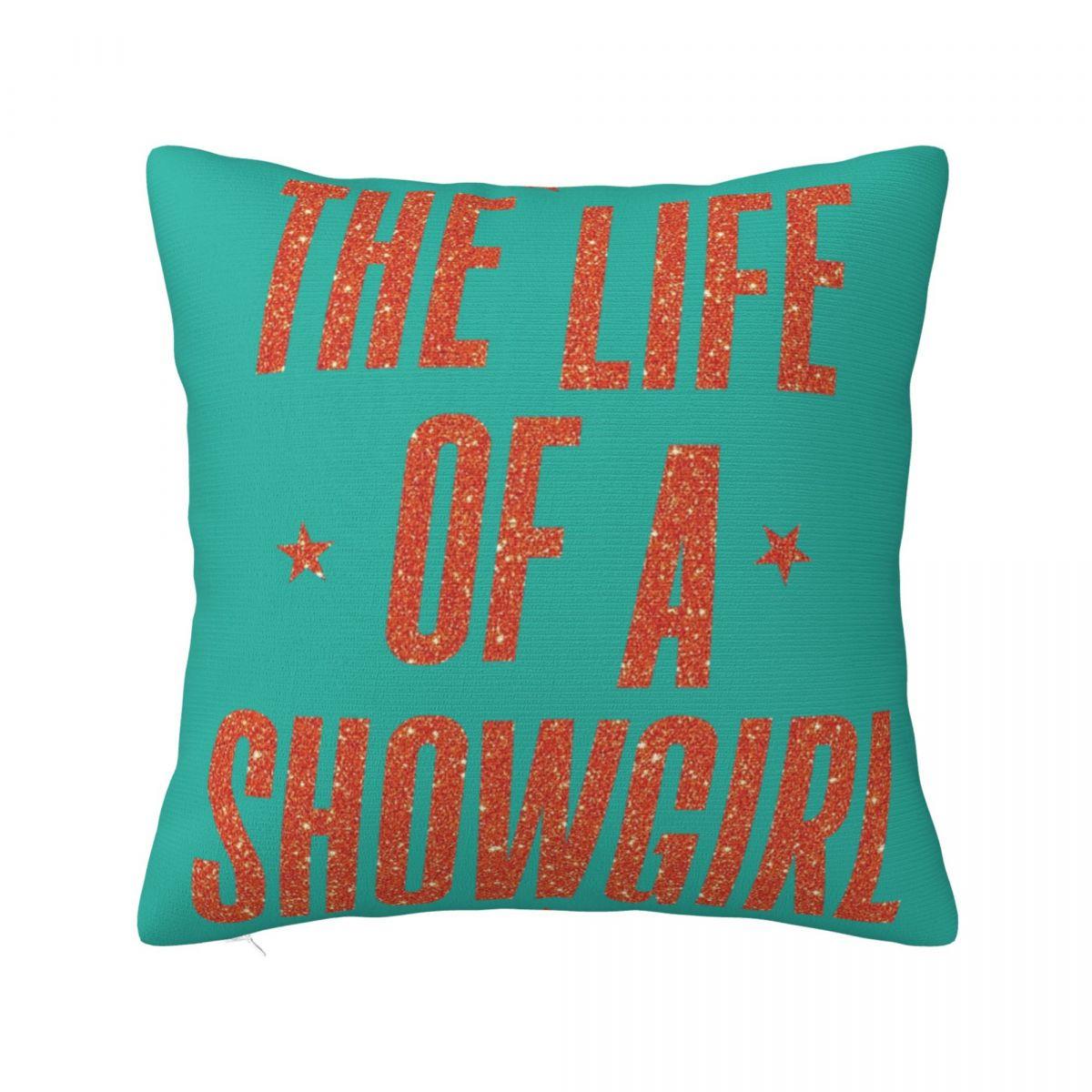 

TS12 Orange Glitter Heart The Life Of A Showgirl Pillow Case Cushion Covers Custom Decorative Throw Pillow Case Cover for Home 30x30cm 12x12in
