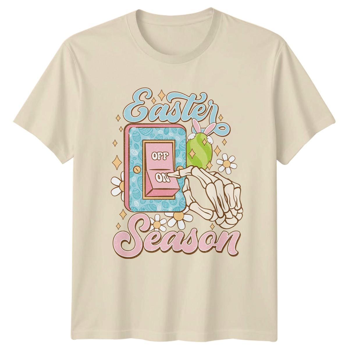 Easter Season T-Shirt Retro Groovy Holiday Easter Gift For Him And Her XL
