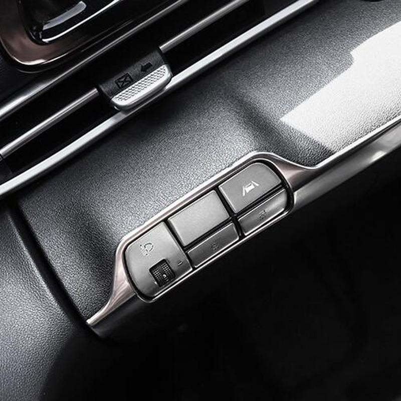 For Hyundai Elantra Avante    Car Headlight Switch Frame Button Stickers Cover Decoration Auto Interior Accessories