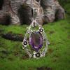 Waterdrop Shaped Chrysanthemum Pendant Fashion Necklace