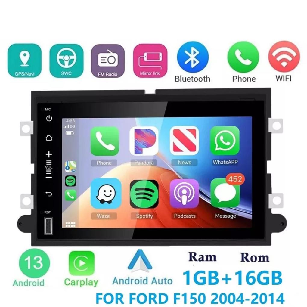 Carplay Android 13.0 Car Radio Stereo Automotive Multimedia Player WiFi GPS Navi For Ford F150 F250 F350 E250 2004-2014