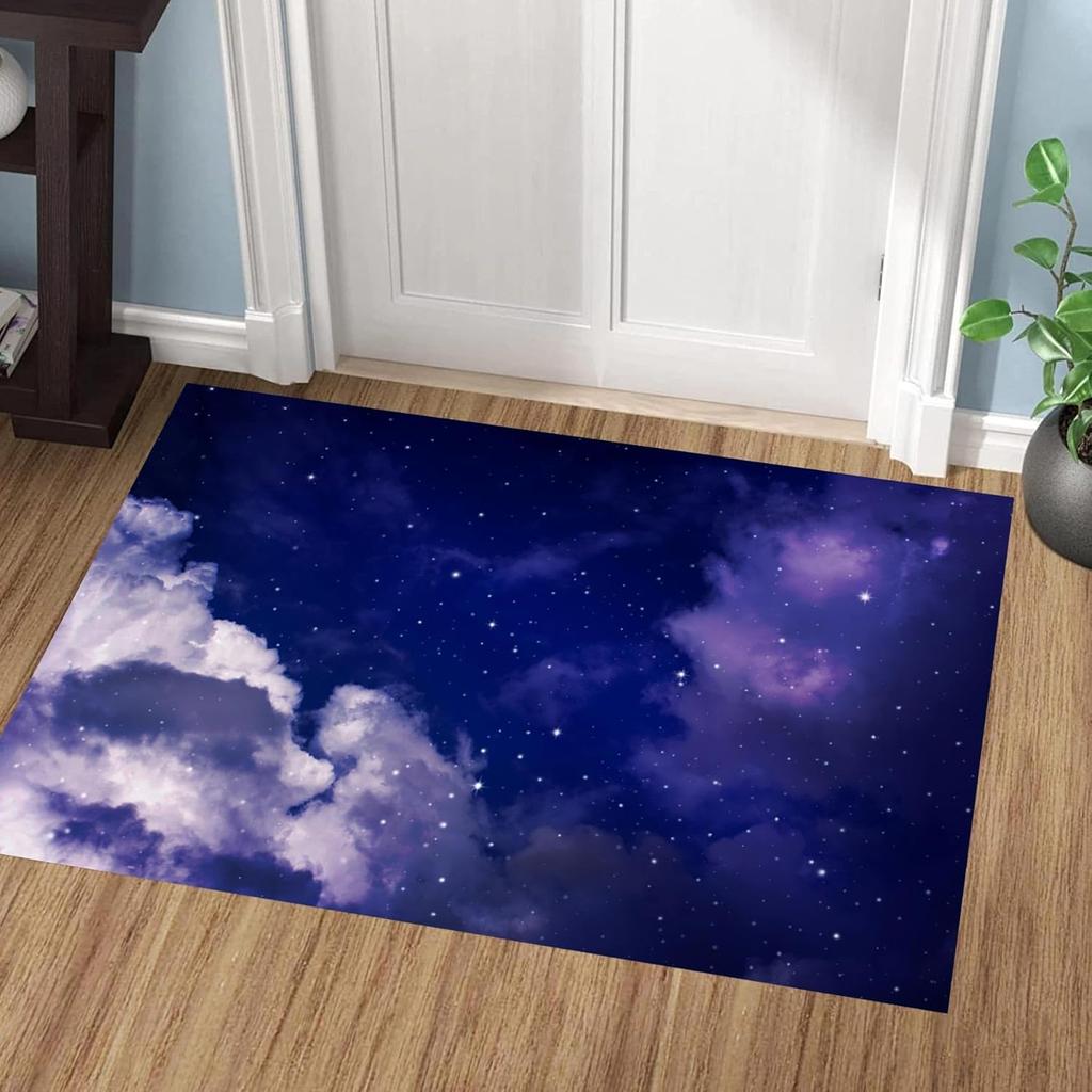 Nordic Abstract Colorful Cloud Carpet Oil Painting Style Sky Soft Children' Room Area Rugs Home Living Room Floor Mat Doormat