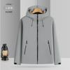 Men Women Waterproof Windproof Outdoor Hiking Jacket Lightweight Nylon Shell Coat With Hood Fall Winter