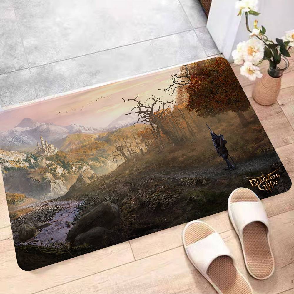 Game Baldurs Gate Floor Mat Non-Slip Laundry Room Mat Laundry Decor Balcony Child Living Room Bedside Mats
