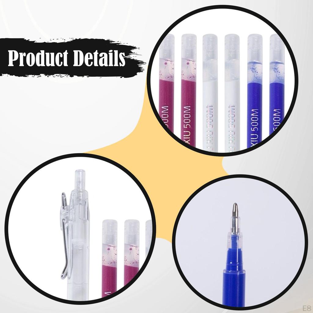 7 Markers, Heat-Eraseable Reusable Marking Pens, Temporary Tailor's Easy to Use,