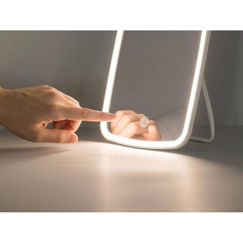 HOMTEC - Rechargeable LED Desktop Mirror