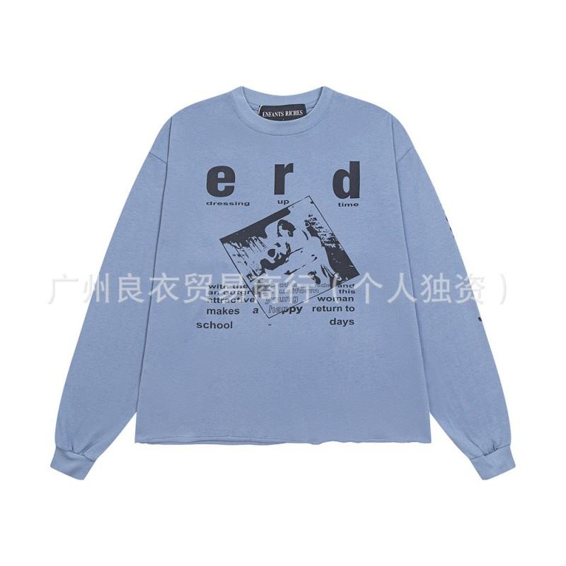 Mens Oversized Vintage Washed Cotton Long Sleeve Tee Casual Graphic Sweatshirt Fall