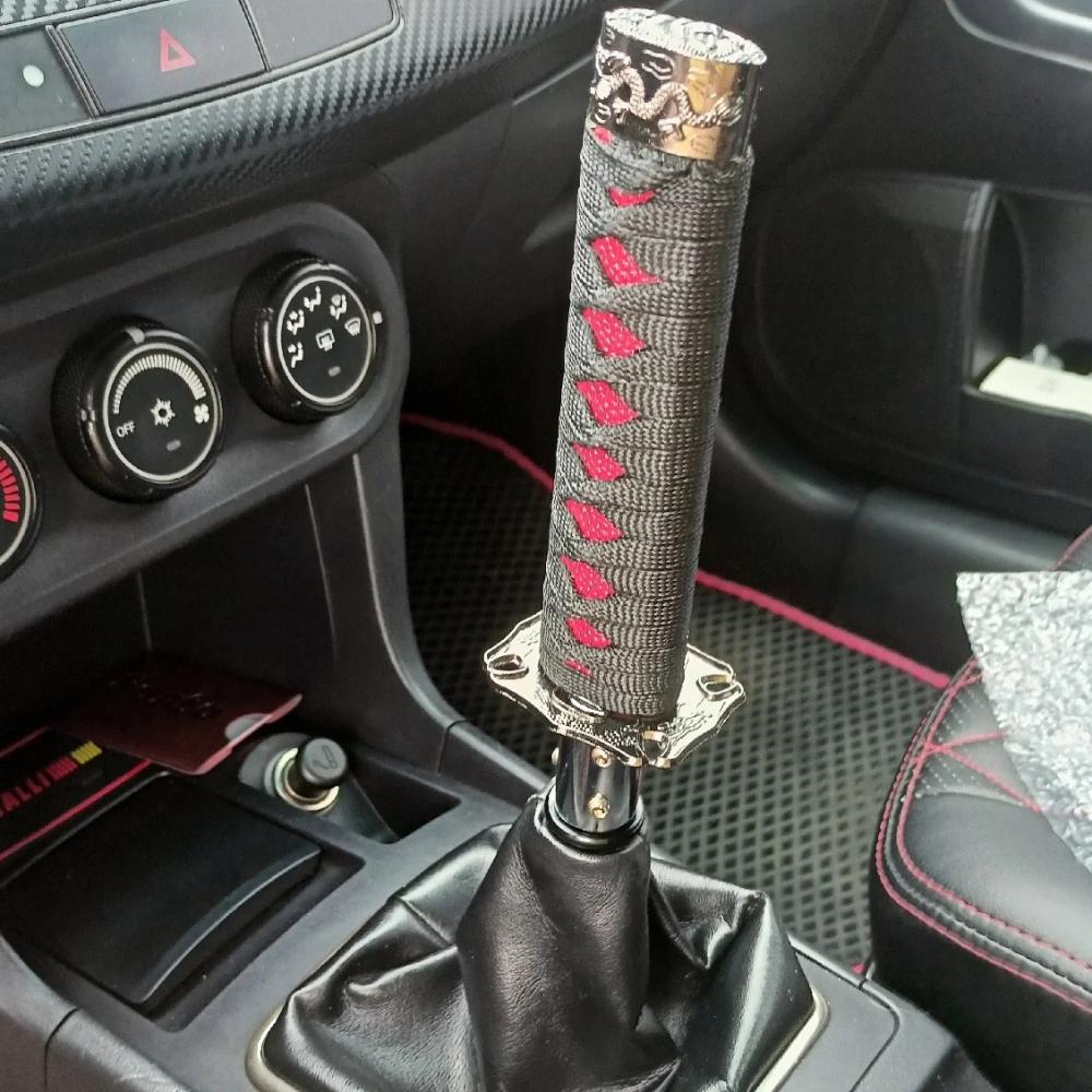 200MM Universal JDM Katana Samurai Sword Shift Knob Shifter With Adapters Gear Shift Knob Transmission Gearstick Car Accessories
