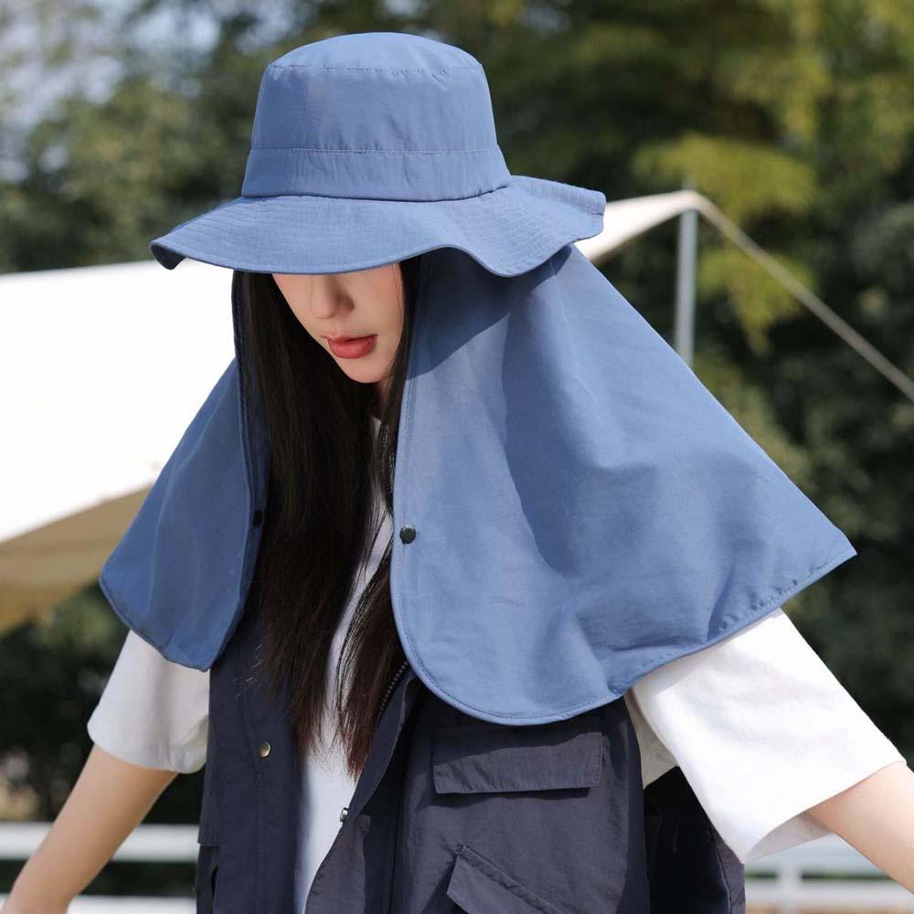 Wide Brim Mountaineering Cap Breathable Women Sun Cap Fashion Hiking Bucket Hat  Outdoor