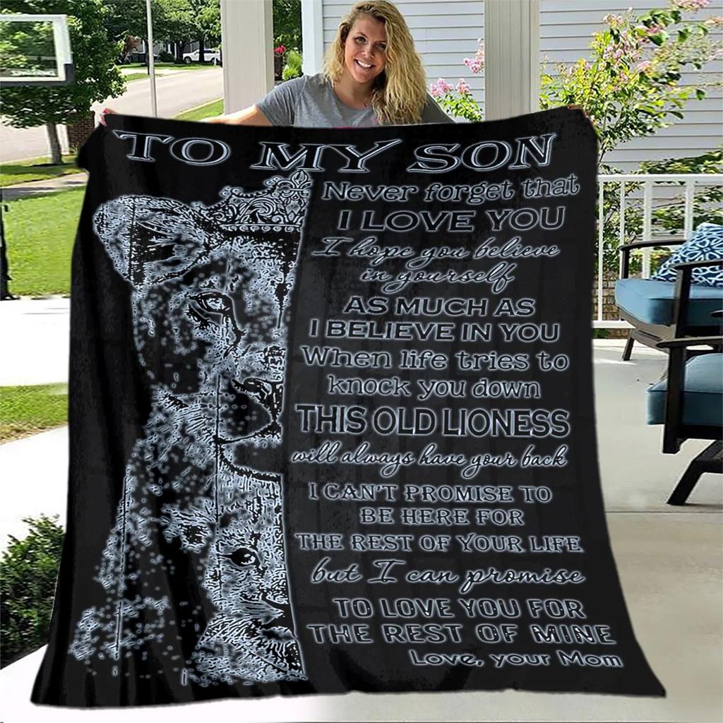 Personalized Letter Gift Soft Throw Blanket for Home Bedroom Sofa Travel Picnic Office Kids Cover HD Quality