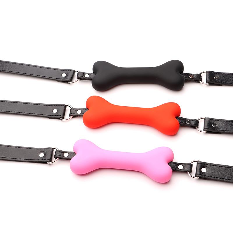 dailySex Toys For Soft Harness Mouth Silicone Dog Bone Ball Gag Open Mouth Gag Bondage Slave Gag Sex Products Women