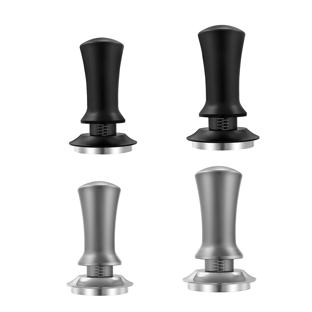 51/58mm Kaffeetamper Komfortgriff Verstellbar Tiefer Kaffeepress-Tamperwerkzeug Verteiler Automatischer Rückprall Kaffeezubehör