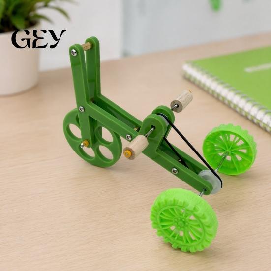 Pedal Activated Bird Toy Parrot Training Bicycle, Funny Bike Toy, Creative Bicycle Green for Birds Intelligent Development Durable