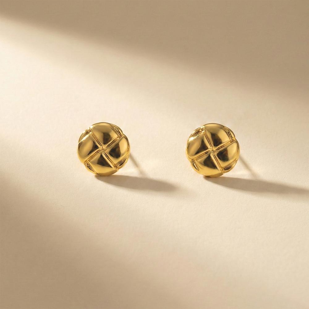 Chunky Gold Earrings Vintage Gold Statement Stud Earrings for Women Lightweight Trendy Knot Geometric Dangle Drop Earring Jewely