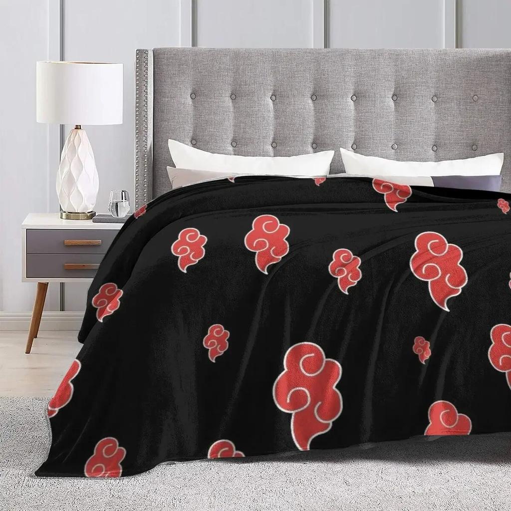 Japan Anime Blaue Wolken Akatsuki Neji Decken Weiche, warme Flanell-Überwurfdecke Bettwäsche für Bett Wohnzimmer Picknick Reise Zuhause