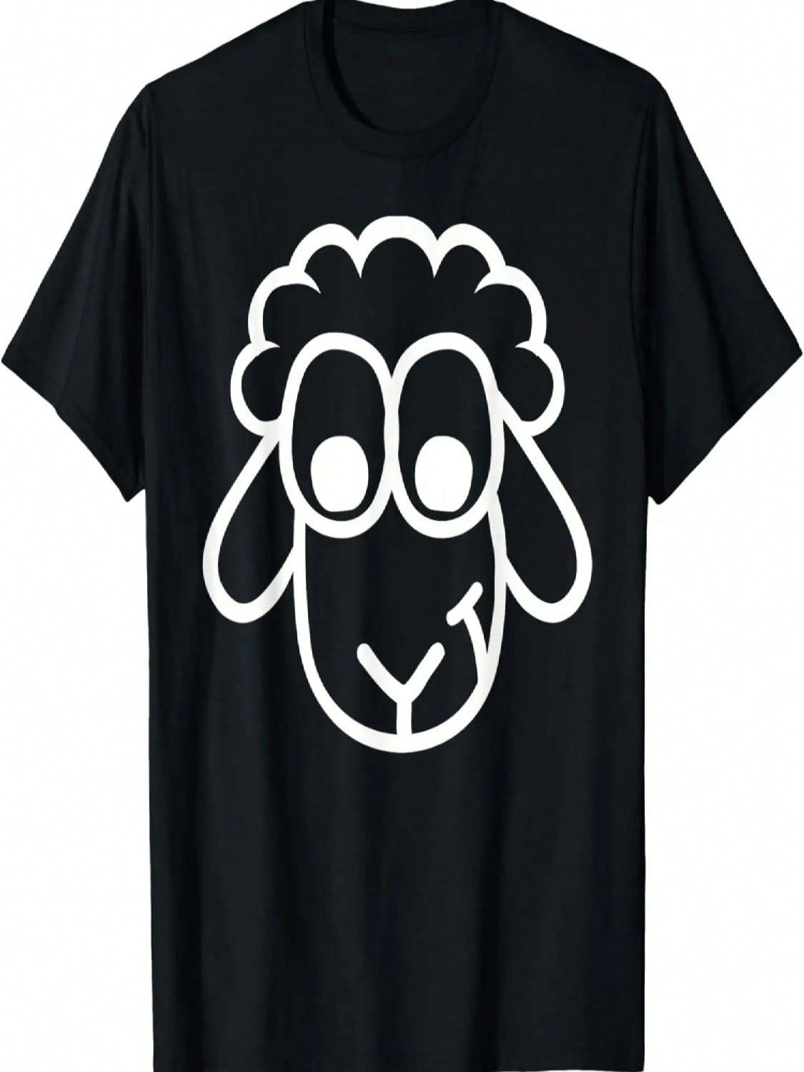 Funny Sheep Face T-Shirt S разноцветный