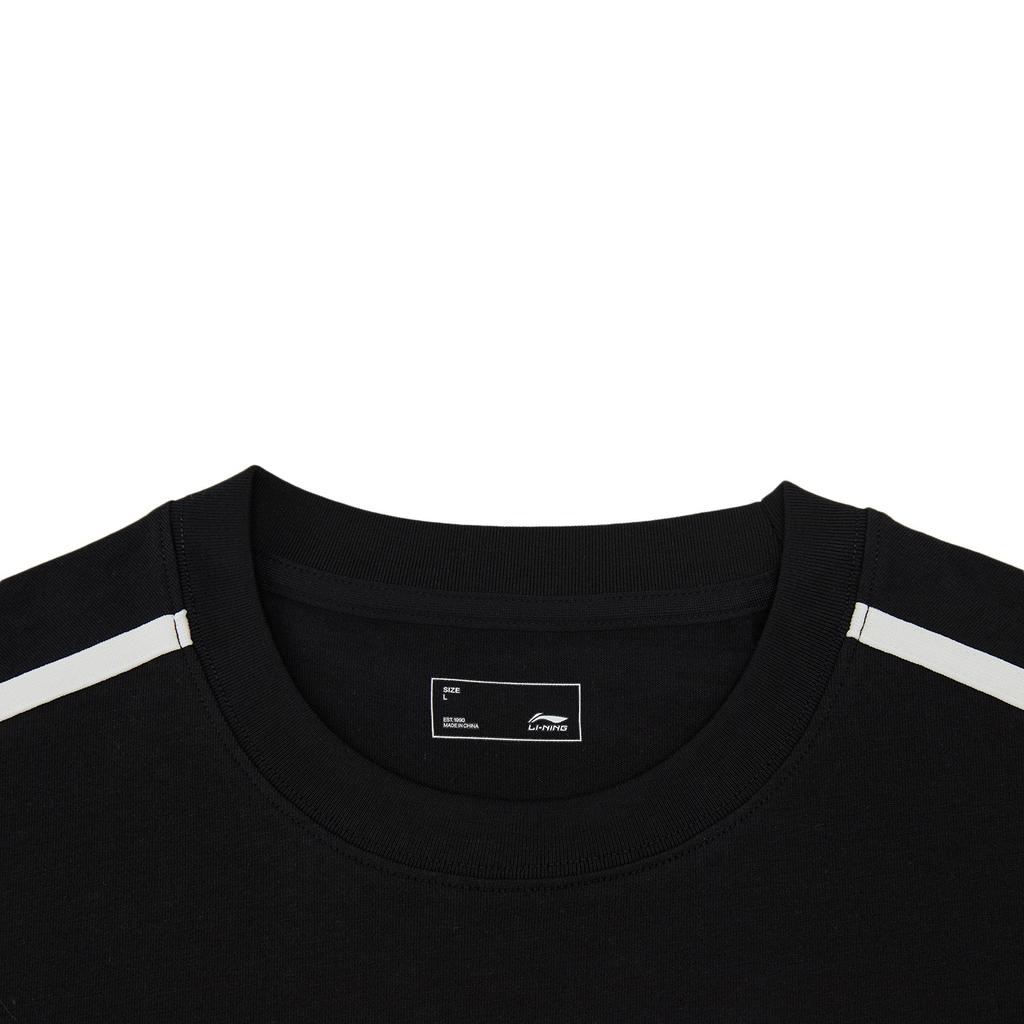 Li Ning Sports Lifestyle Series American Retro Casual Fashion Versatile Summer T-Shirt Loose Round Neck Brand Logo Letter Printed T-Shirt ATSW263-1