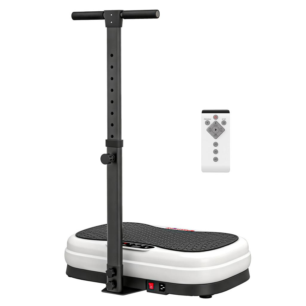 Vibration Plate, with Adjustable/Removable Handle, Preset Modes, 50 Speeds
