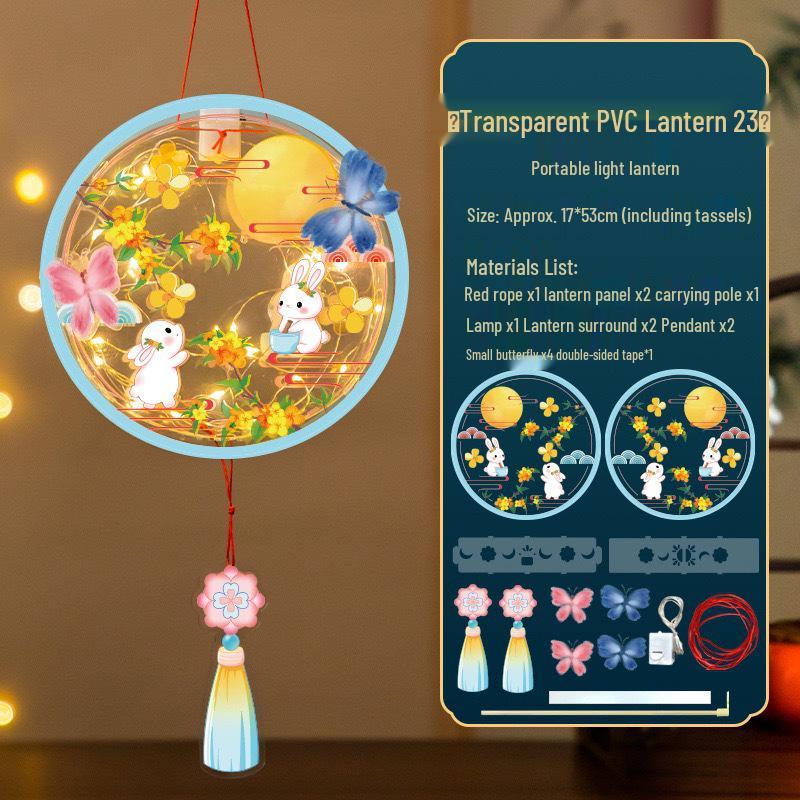 Mid-Autumn Festival Handmade Butterfly Flower Lanterns DIY Kit for Children