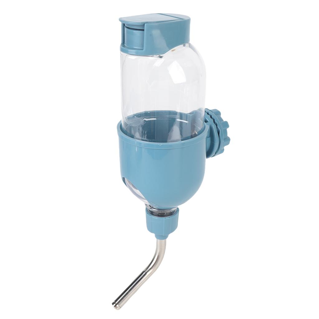 Hanging Dog Water Bottle Plastic Large Capacity Double Bead Design Cage Crate Hanging Water