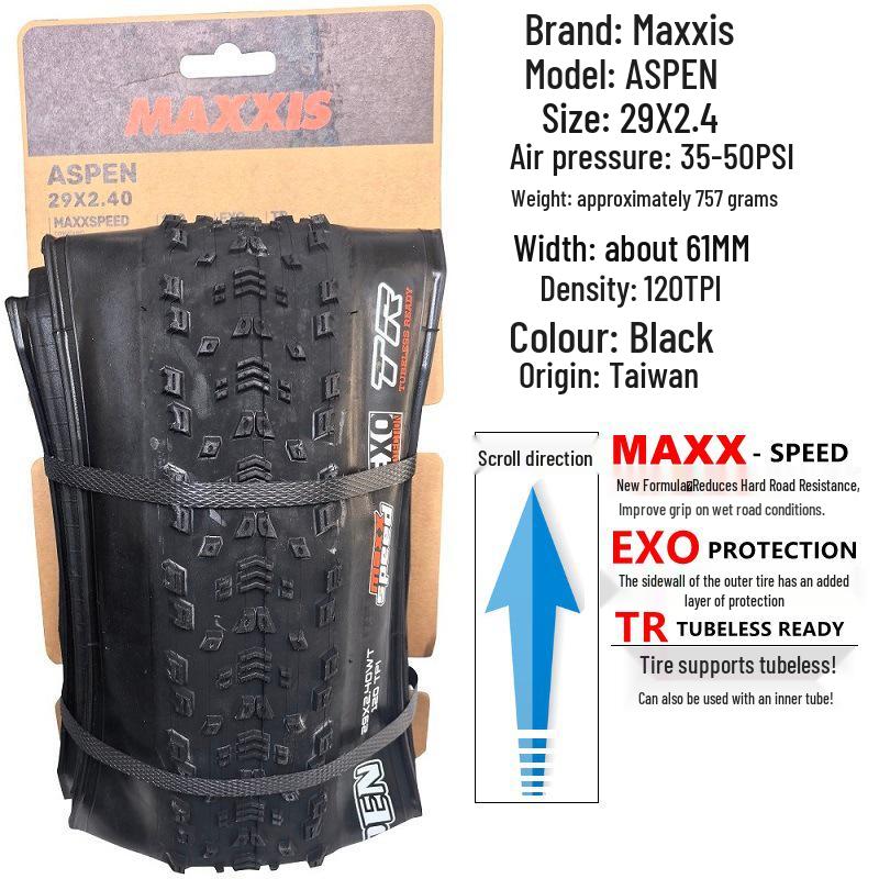 MAXXIS Aspen 27.5/29x2.1 Anvelopă MTB pliabilă off-road tubeless 650B