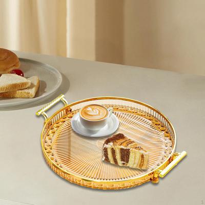 Arbeitsplatte Obstschale Aufbewahrungstablett rund mit Griff Schale modern für Hotel