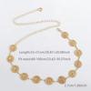 Retro Women's Waist Chain Hollow Out Design Adjustable Waist-Fitted Chain Bohemia Style High-End Feel Metal Chain Belt